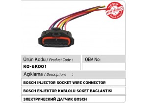 Bosch Common Rail Kablolu Soket Bağlantısı